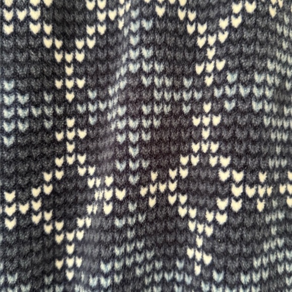 💥Xeroxposur Women's Blue Fleece Patterned Jacket - Picture 4 of 8